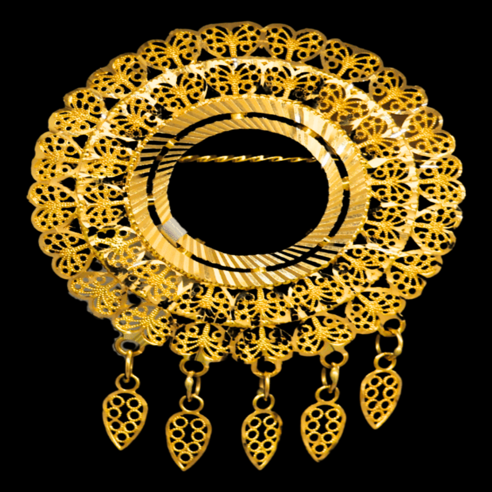 21K Gold Frame Pin